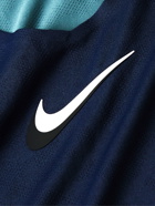 Nike Tennis - NikeCourt Slam Panelled Dri-FIT Mesh Tennis T-Shirt - Blue