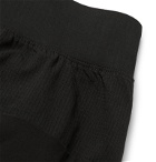 Lululemon - In Mind Slim-Fit Tapered Mesh-Panelled Stretch-Jersey Yoga Sweatpants - Black