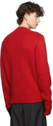 Raf Simons Red Vintage Knit Sweater