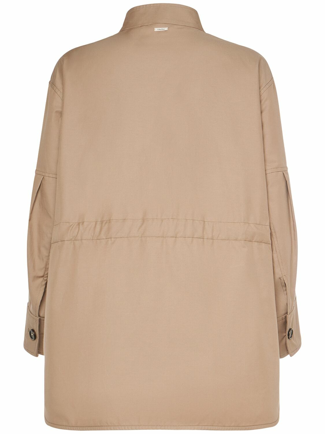 【関税&送料込】S Max Mara Overshirt S MAX MARA Valerie Twill Overshirt with Drawstring S Max Mara