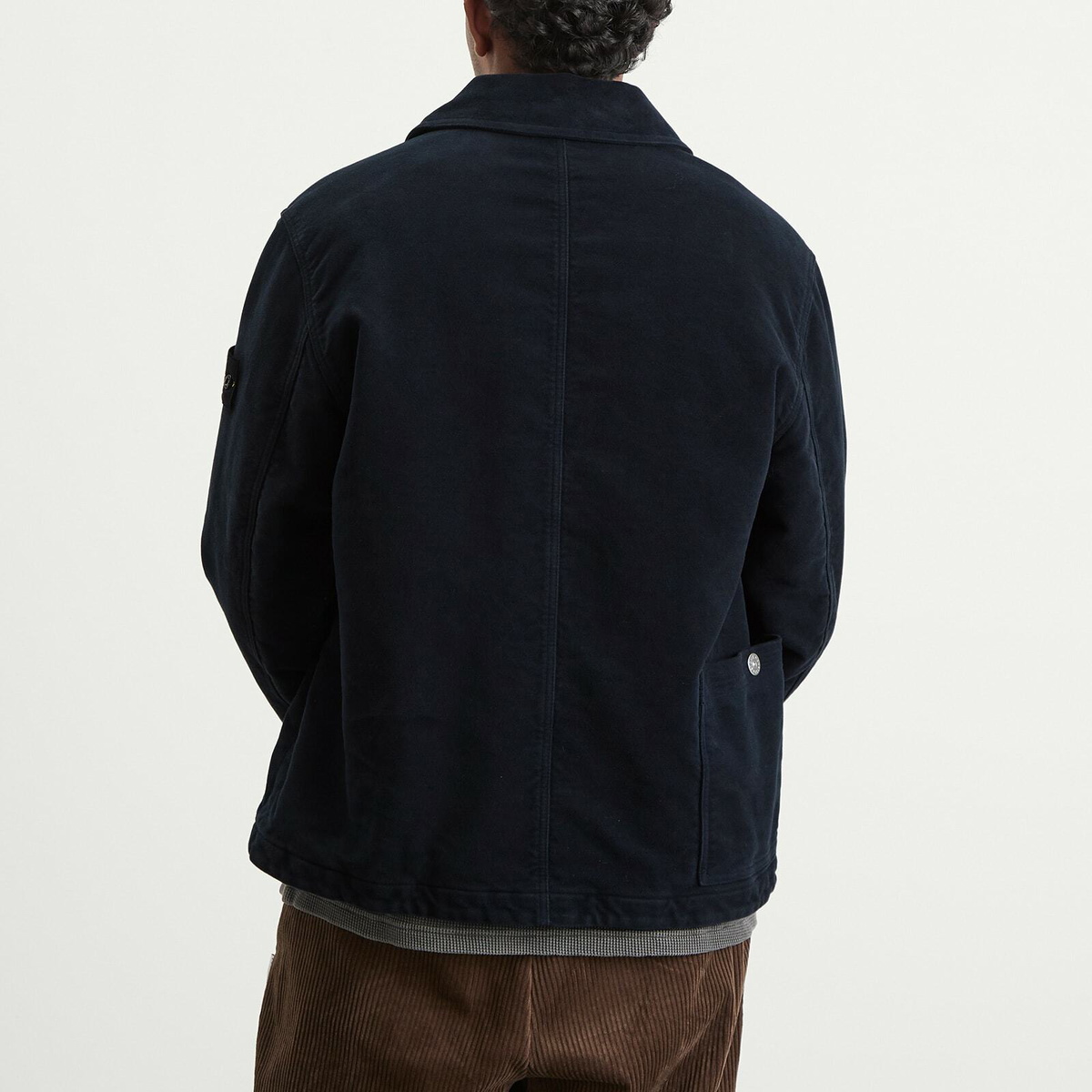 Stone Island Men's Cotton Moleskin-TC PrimaLoft Work Jacket in