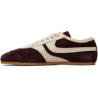 Dries Van Noten Burgundy Suede Sneakers