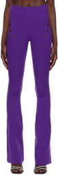 Jean Paul Gaultier Purple Openworked Lounge Pants
