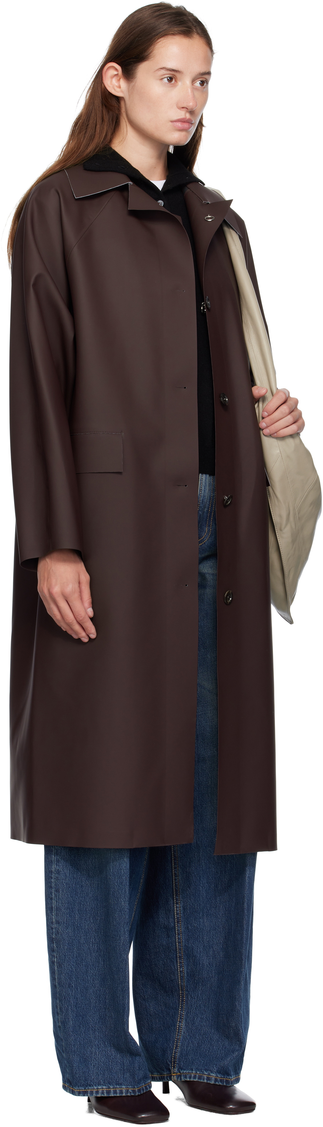 KASSL Editions Brown Original Below Rubber Coat