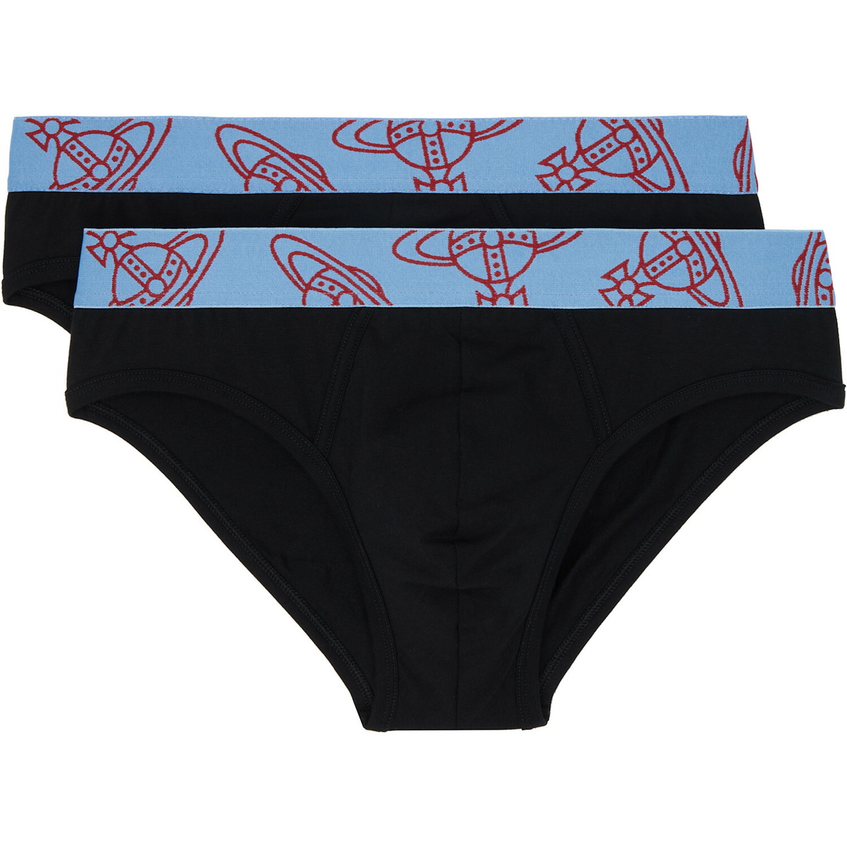 Vivienne Westwood Two-Pack Black Slip Band Briefs
