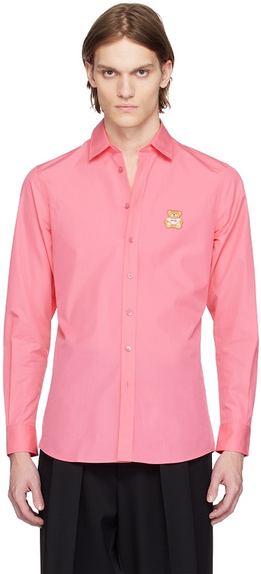 Photo: Moschino Pink Patch Shirt