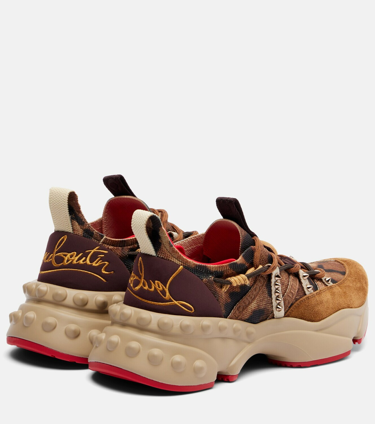 Christian Louboutin Trailrun suede-trimmed sneakers