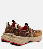 Christian Louboutin Trailrun suede-trimmed sneakers