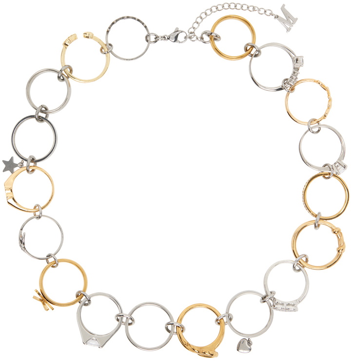 Photo: Marland Backus Silver & Gold Ring Necklace