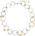 Marland Backus Silver & Gold Ring Necklace