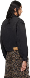 Isabel Marant Etoile Black Julie Denim Jacket