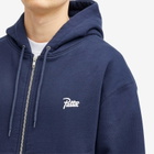 Patta Men's Classic Zip Hoodie in Black Iris