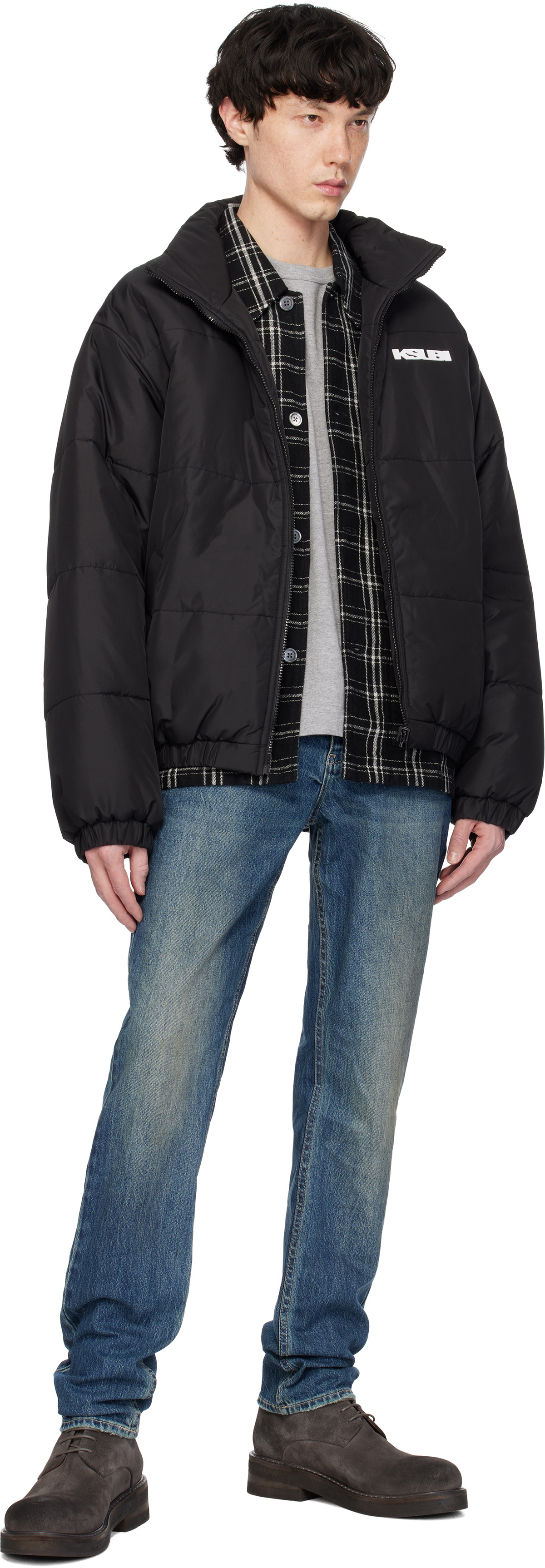 Ksubi Black Sott Puffer Reversible Jacket