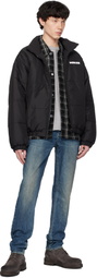 Ksubi Black Sott Puffer Reversible Jacket