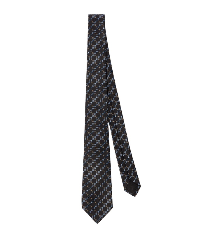 Photo: Gucci Horsebit silk jacquard tie