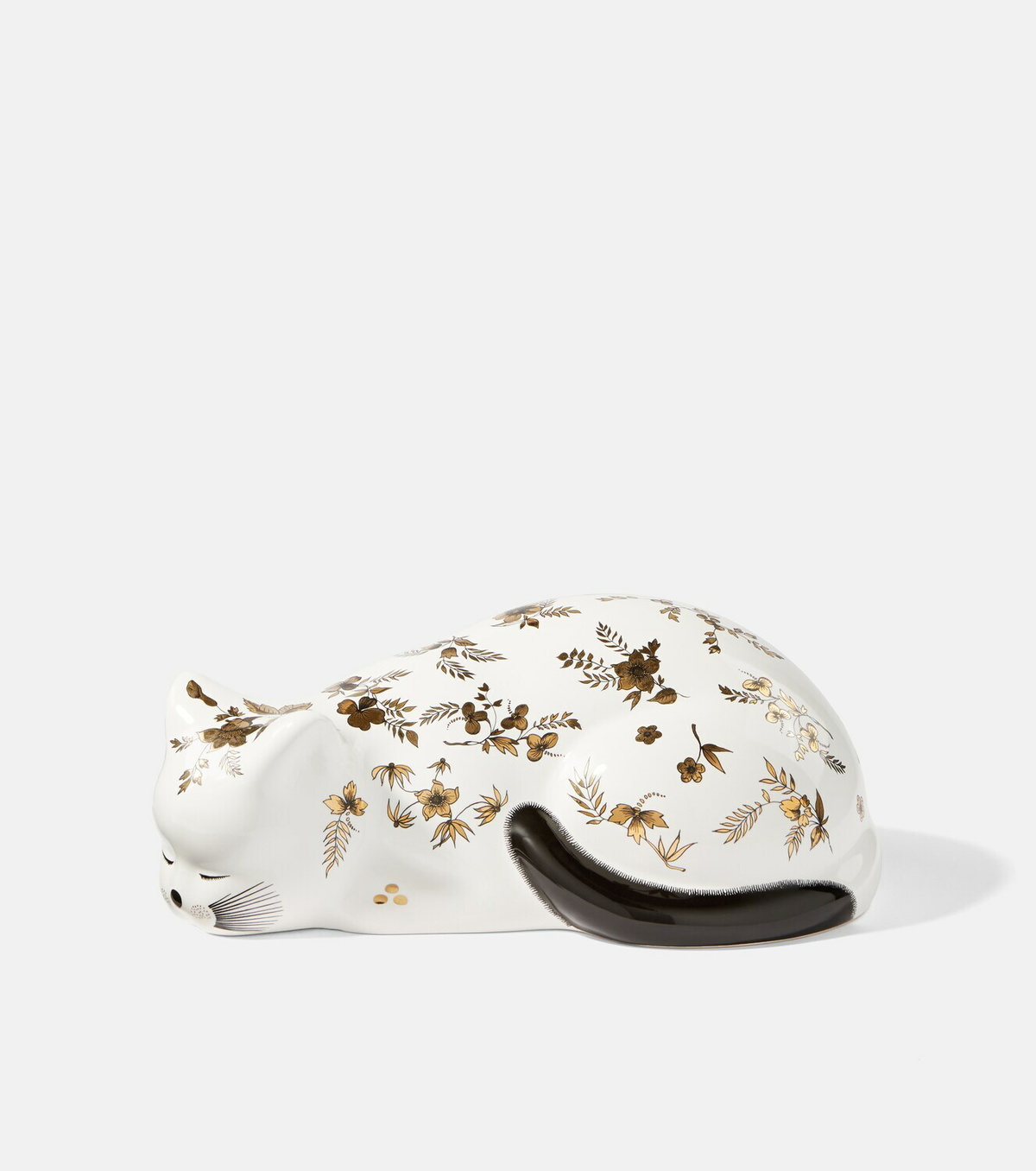 Fornasetti Cat floral ceramic decorative object