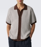 Frescobol Carioca Pinto crochet cotton shirt