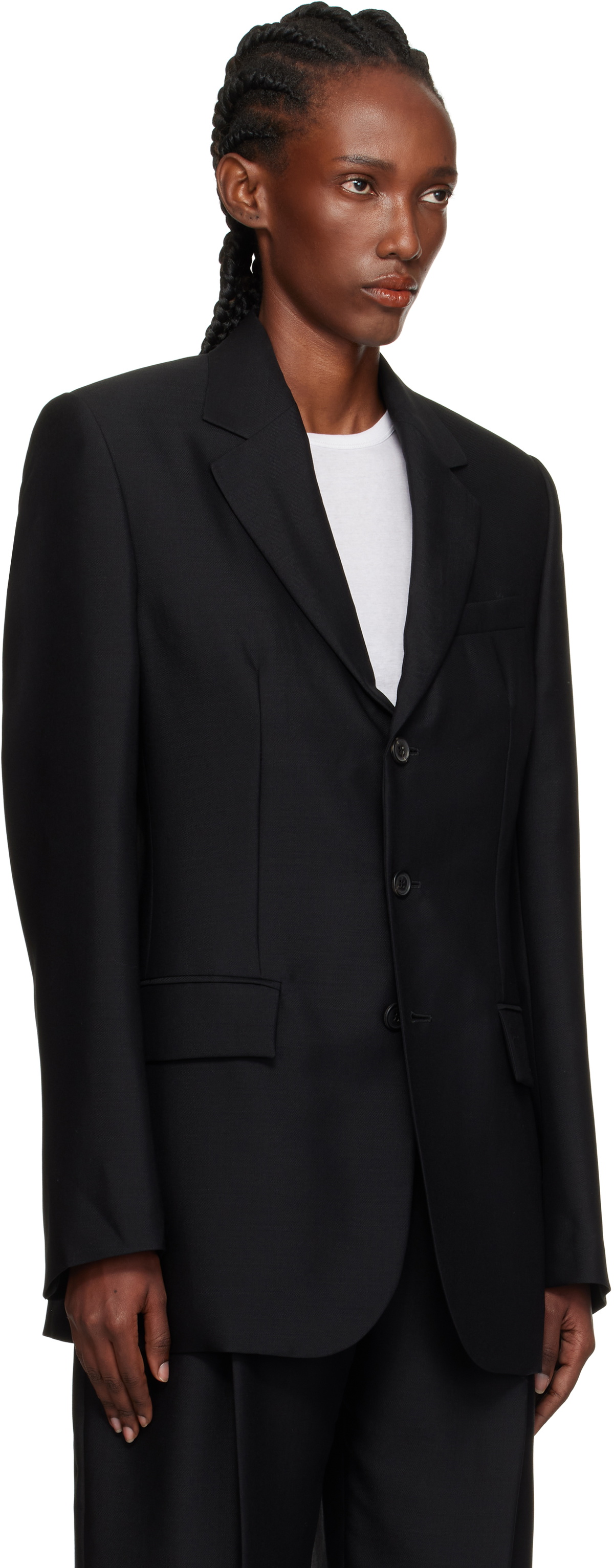WARDROBE.NYC Black Light Longline Blazer