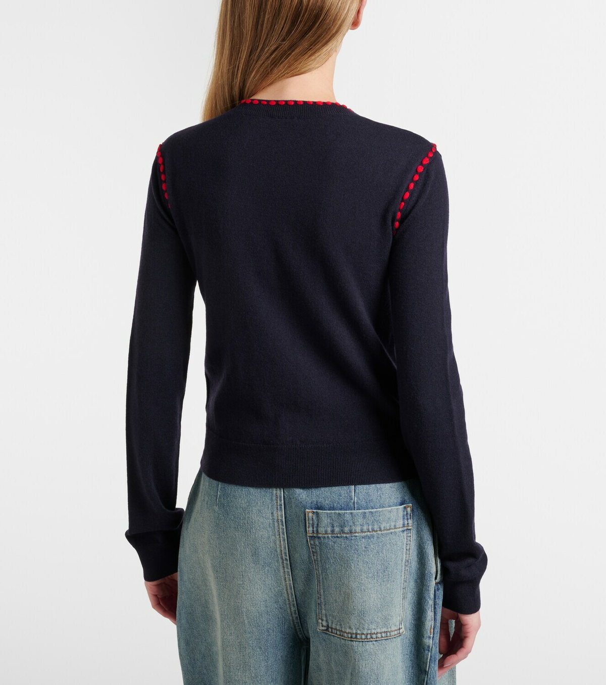 Loewe Scarf-detail wool sweater