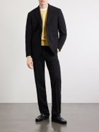J. Mueser - Seersucker Virgin Wool Suit Jacket - Black