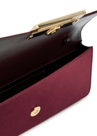 Victoria Beckham Dorian East-west Satin Clutch - Burgundy - One Size