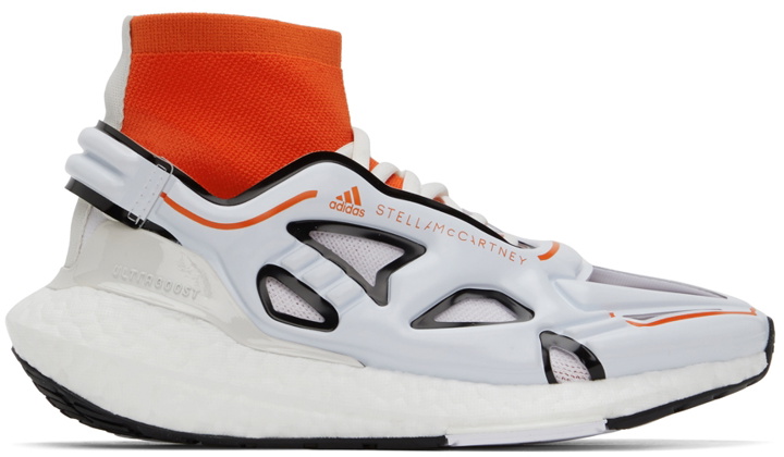 Photo: adidas by Stella McCartney White & Orange Ultraboost 22 Sneakers