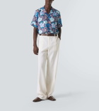 Vilebrequin Charli floral silk bowling shirt