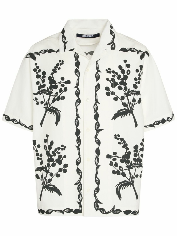 Photo: JACQUEMUS La Chemise Jean Printed Cotton Shirt