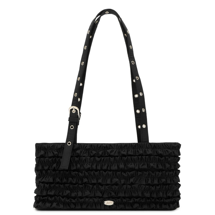 Photo: Damson Madder Women's Sophia Ruffle Bag in Black 