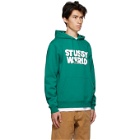 Stussy Green World Hoodie