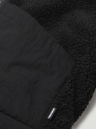 Neighborhood - B-3 Shell-Trimmed Fleece Jacket - Black