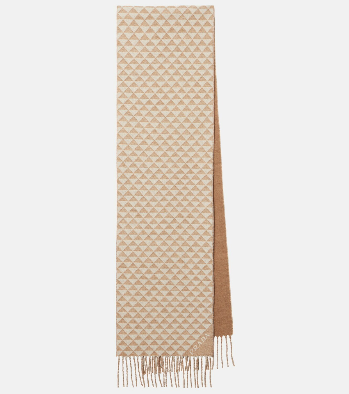 Prada Symbole wool and cashmere scarf
