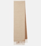 Prada Symbole wool and cashmere scarf