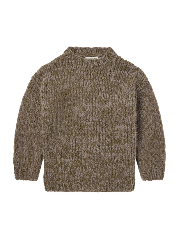 Photo: Casey Casey - Wei Brushed Alpaca-Blend Sweater - Green