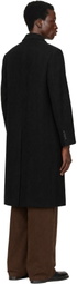 LE17SEPTEMBRE Black Tailored Wool Double Breasted Coat