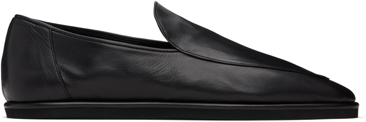 Photo: AURALEE Black Soft Leather Loafers