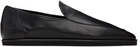 AURALEE Black Soft Leather Loafers