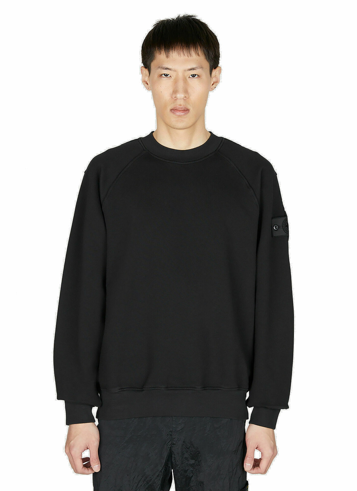 Stone Island Shadow Project - Crewneck Sweatshirt in Black Stone Island ...