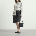 mfpen Women's Reworked Skirt in Dark Grey Tropical Wool