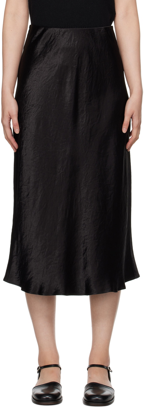 Max Mara Leisure Black Alessio Midi Skirt