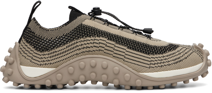 Photo: AMI Paris Beige Mirage Knit Sneakers