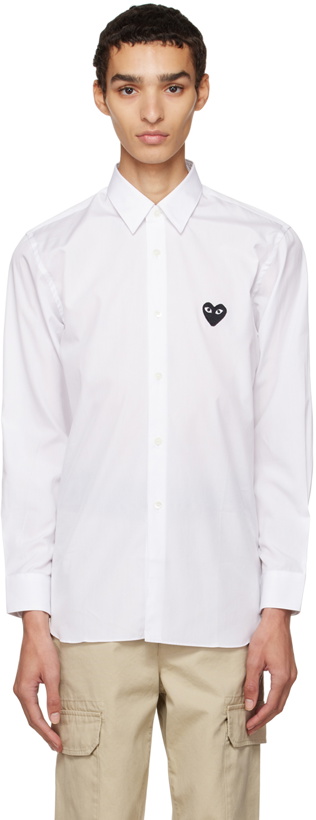 Photo: COMME des GARÇONS PLAY White Heart Shirt