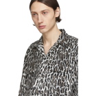 Wacko Maria Grey and Brown Flannel Leopard Shirt