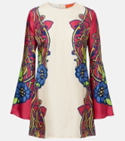 La DoubleJ Lemuria Placée silk satin minidress