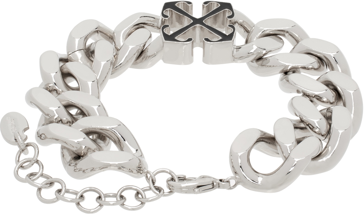 off-White シルバー アロー チェーンブレスレット off-White