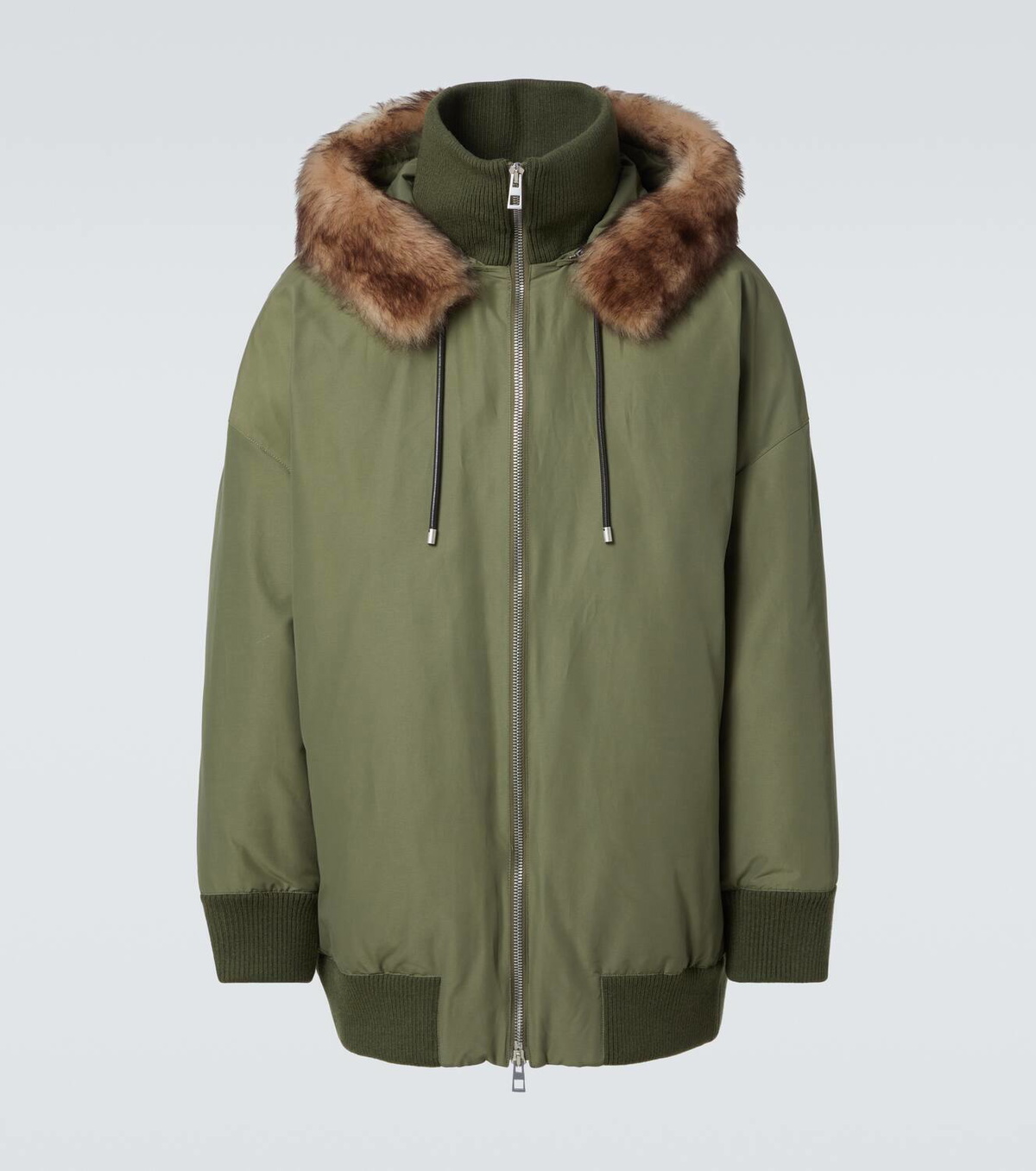 Loewe Shearling-trimmed technical puffer coat