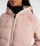 Moncler Grenoble Down-paneled zip-up hoodie