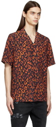 Ksubi Black & Orange Fire Resort Shirt