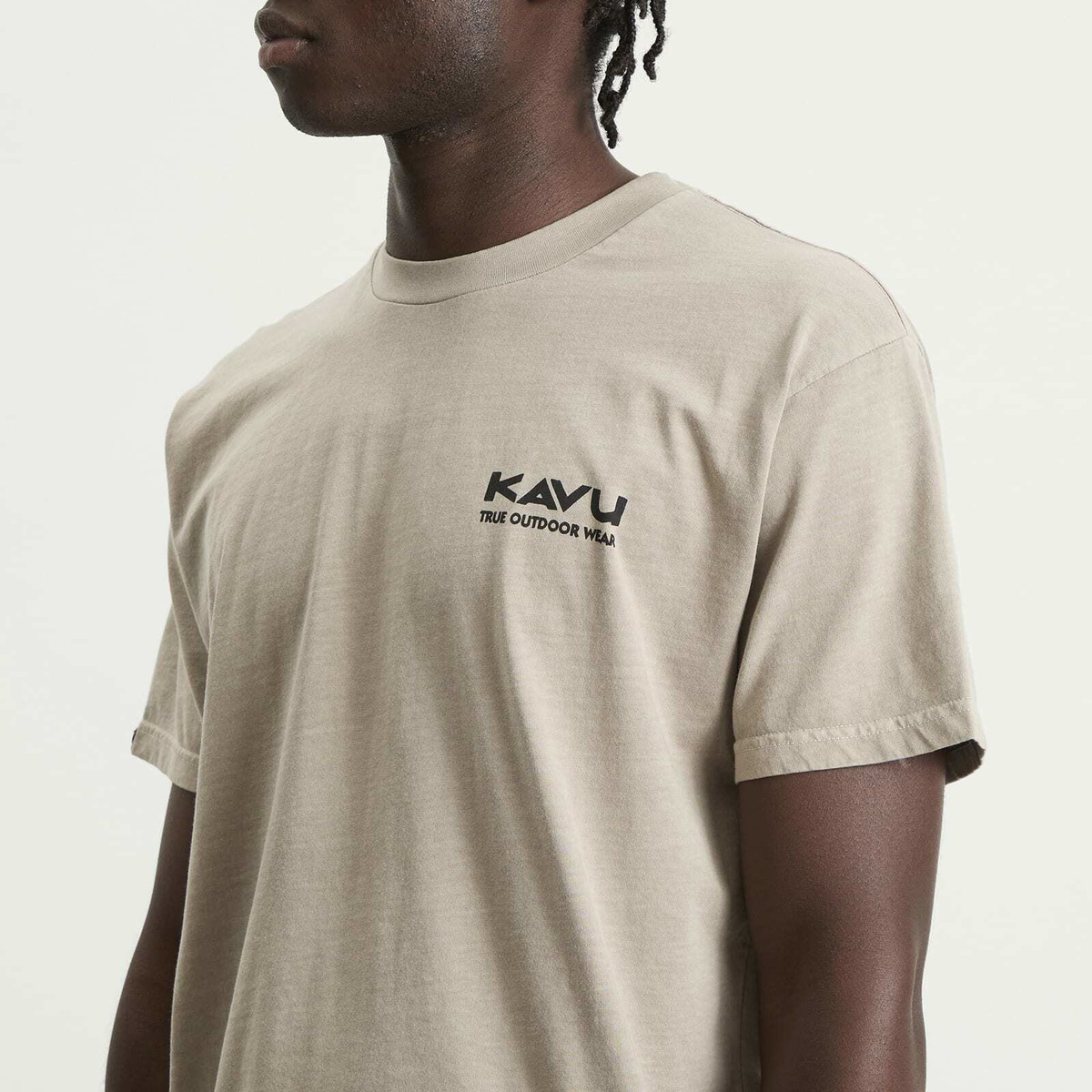 KAVU Men's PNW Wild Life T-Shirt in Greige
