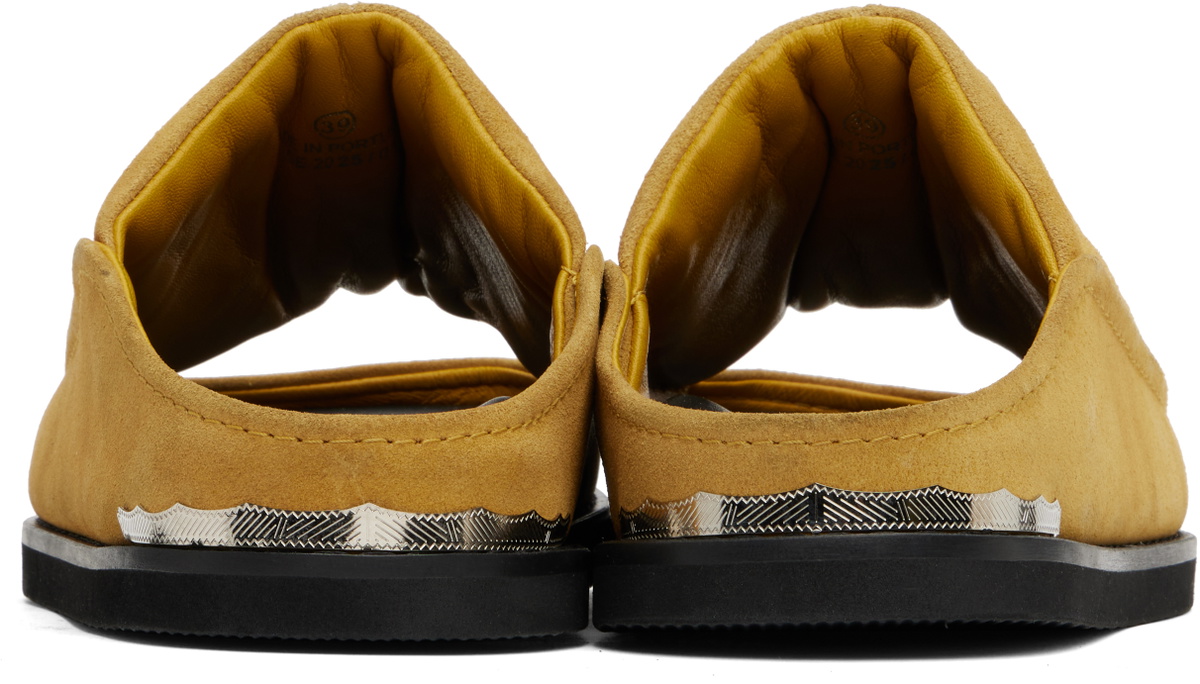 Toga Virilis Tan Embroidered Sandals